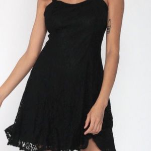 Aqua lace dress black medium